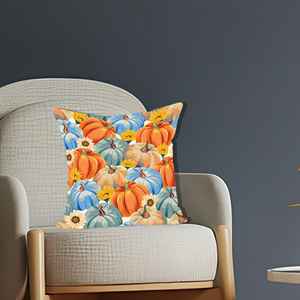 Coussin imprimé citrouille : Décoration joyeuse pour les amateurs de citrouilles, 12"x24" - 30x60 cm - Product Image 5