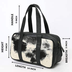 Bolsa de Viaje de Cuero Genuino Hecha a Mano de Primera Calidad con Cierre de Cremallera LHODB-0021 - Product Image 6