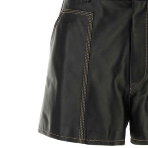 กางเกงขาสั้นหนังสำหรับผู้ชายกางเกงขาสั้นหนังแฟชั่นทรงสลิมฟิตสำหรับใส่เที่ยวกลางคืน - Product Image 5