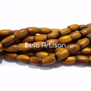 Cuentas de cuerno recicladas al por mayor, formas ovaladas para proyectos de joyería y artesanía - Product Image 3