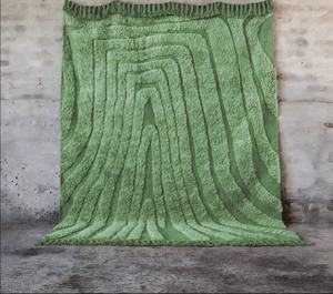 Alfombra de acento de pila alta lavable de lana tejida a mano marroquí Beni Ourain de calidad Superior para uso en el suelo del hogar - Product Image 5