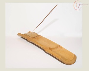 Porte-encens décoratif religieux en bois avec long plateau pour la collecte des cendres, durable et 100% naturel, encens indien - Product Image 5