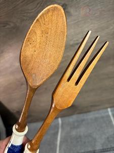 Juego de Cubiertos de Madera con Acabado Natural, Ligeros, Resistentes y Reutilizables - Product Image 2