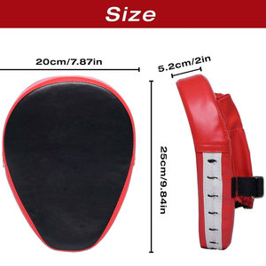 Almohadilla de enfoque de entrenamiento de boxeo de alta calidad en el mejor material, almohadilla de enfoque de boxeo de cuero PU a precio barato - Product Image 2