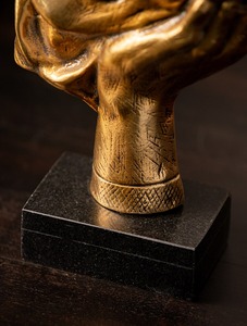 Sculpture de Ganesh en laiton de qualité supérieure, figurine artisanale pour le salon, le temple, le bureau, décoration de table, œuvre d'art décorative - Product Image 2