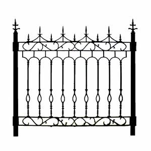 Maßgeschneidertes Gartentor aus Schmiedeeisen für den Außenbereich, Gitter und Metallzaun-Design aus chinesischer Herstellung - Product Image 6