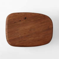 Table basse ronde en bois solide de style moderne pour la maison morceau élégant de meubles