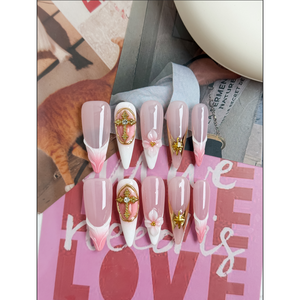 Uñas Postizas Rosy Grace, Diseño Elegante para Mujer - Product Image 3