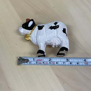 YEEYAYA Scultura in Legno Intagliata a Mano di Mucca 3\" per Decorazione Casa Regalo di Natale o Arredo con Animali da Fattoria dal Zoo - Product Image 6