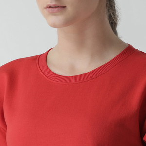 Automne hiver saison respirant femmes sweats courts pour décontracté/dames blanc polaire entraînement sweats courts pour les femmes - Product Image 6