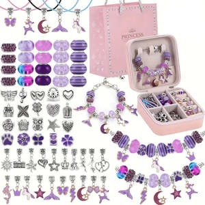 Kit de fabrication de bijoux avec bracelets perlés et fournitures de perlage - Product Image 4