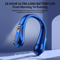 Nouveau ventilateur compact sans pales pour extérieur, alimenté par USB, mini, portable, rechargeable, silencieux, sans danger pour les doigts, ventilateur à porter autour du cou