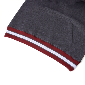 เสื้อฮู้ดดี้ฟลีซพรีเมียมสำหรับทุกเพศ สีเทาชาร์โคล ยี่ห้อ Winter A&M  ปักลายเชนิลล์ กระเป๋าจิงโจ้ ผลิตจากผ้าฝ้ายออร์แกนิค 100% - Product Image 3