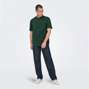 เสื้อยืดคอตตอนออร์แกนิคน้ำหนักมากสำหรับผู้ชาย ปี 2026 ขายส่ง ปรับแต่งโลโก้ได้ สไตล์สตรีทแวร์ ผลิตจากวัสดุโพลีเอสเตอร์คอตตอน - Product Image 2