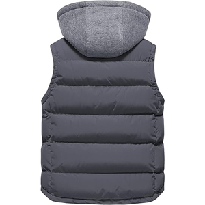 Nuevas chaquetas de chaleco sin mangas informales 2025 con cuello levantado chaquetas de invierno hinchadas para calentar el cuerpo - Product Image 2