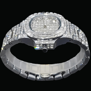 Nouvelle montre mécanique de dernière conception pour hommes avec diamants Vvs Clarity en diamant Moissanite pour une véritable sensation de luxe - Product Image 3