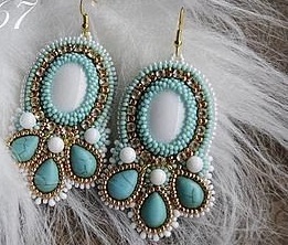 Pendientes Artesanales con Cuentas y Alambre, Joyería para Niñas y Mujeres, Tamaño Personalizado para Regalo de Fiesta, Hecho en India - Product Image 6