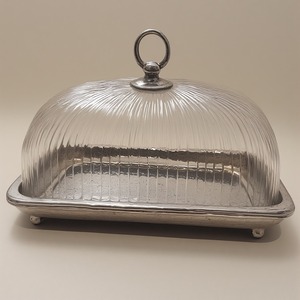 Vintage <b>Cake</b> Dome With Polished Wooden Base And Transparent Glass <b>Cover</b> Artisan Handcrafted Designed For Kitchens - Product Image 3