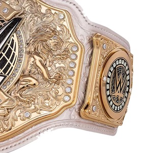 เข็มขัดแชมป์น้ำหนักเบาสำหรับทุกเพศ2024ใหม่ล่าสุดเข็มขัดหนังสีขาวเคลือบทองเข็มขัดมวยปล้ำสำหรับฝึกซ้อม - Product Image 3