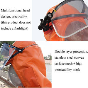 Práctica Chaqueta de traje de apicultura profesional con uniforme de sombrero para apicultores - Product Image 6