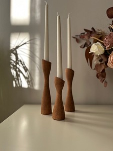 Candelabro de Madera Moderno Hecho a Mano con Forma Hexagonal, Diseños Personalizados para Bodas, Decoración Rústica para el Hogar, Alta Calidad - Product Image 2