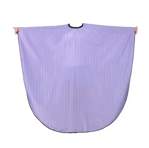 Capa de Barbero Unisex Resistente con Rayas Lavanda, Impermeable, de Poliéster sin Costuras, Ropa de Trabajo Esencial - Product Image 1