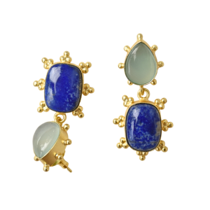 Pendientes de Lujo con Piedras Preciosas, Baño de Oro y Joyería de Alta Calidad - Product Image 4