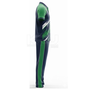 Uniforme de cricket haute performance pour hommes, manches courtes, 100% polyester, taille élastique, coupe douce et extensible, évacuation de l'humidité - Product Image 3