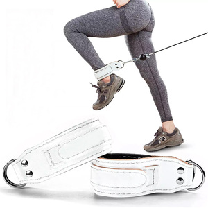 Sangle de cheville en cuir robuste de haute qualité meilleur soutien d'entraînement de gymnastique pour les muscles abdominaux exercice d'entraînement des jambes - Product Image 6