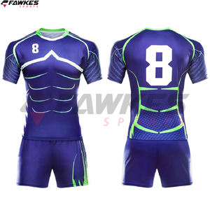 Venta al por mayor sublimación impreso Rugby uniforme conjunto ajustable transpirable deporte desgaste Rugby uniforme - Product Image 3