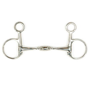 Caballo ecuestre Bradoon Propósito Cómodo anillo suelto Snaffle Acero inoxidable boca de caballo bits Inglés bit - Product Image 2