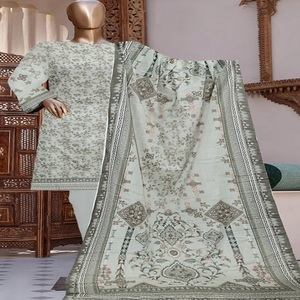 Ropa DE TRABAJO bordada de alta calidad para mujer, ropa informal, trajes de césped para mujer, copia maestra India pakistaní fiable de larga duración - Product Image 1