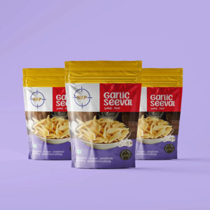 Sac à fermeture éclair personnalisé debout |   Pochette d'emballage mate pour snacks et croustillants - Product Image 1