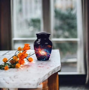 Wholesale Price Customized High Quality Metal Cremation Keepsake Urns Funeral Urn Burial Keepsake For Ashes With Velvet <b>Box</b> - Product Image 4