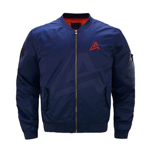 Solid Color Full Zipper Men Bomber <b>Jacket</b> Premium Quality <b>Light</b> <b>Weight</b> Bomber <b>Jacket</b> for Men - Product Image 1