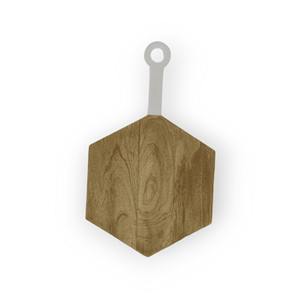 High Quality Handcrafted Mango Wood Chopping <b>Block</b> Eco-Friendly Hexagon <b>Shaped</b> Cutting Serving Board Outdoor Home Kitchen Food - Product Image 1