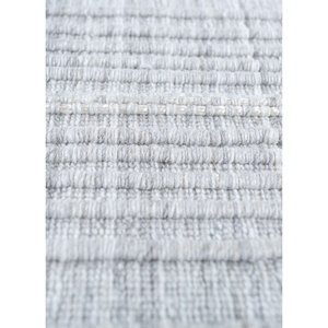 Tapis Jaipur ZA tissé à la main pour animaux de compagnie, gris et noir rayé, grand format 9x12 rectangulaire, en viscose, fait main HPL-07 - Product Image 3