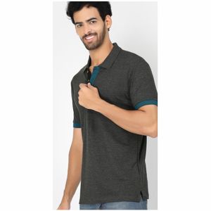 เสื้อยืดผู้ชายแขนสั้นกันยับผ้าฝ้าย100% เสื้อโปโลพิมพ์ลายปัก100% โปโลผ้าฝ้ายสไตล์คลาสสิกพอดีตัวของผู้ชาย - Product Image 3