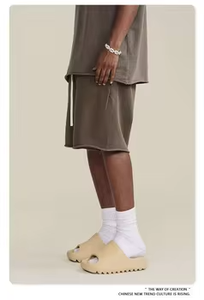 Venta al por mayor correr personalizado sudor corto peso pesado liso hombres algodón polar francés Terry pantalones cortos de sudor - Product Image 4