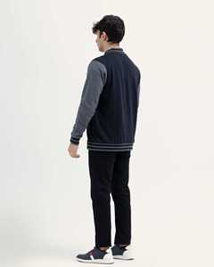 Chaqueta universitaria de lana de alta calidad para hombre, tipo de cierre, bolsillos con botones, chaqueta universitaria de bombardero de béisbol Letterman para hombre - Product Image 2