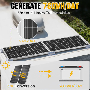 200W Half Cell Rigid <b>Solar</b> <b>Panel</b> with Silicon and Glass Surface for Home <b>Solar</b> Power Generation System - Product Image 3