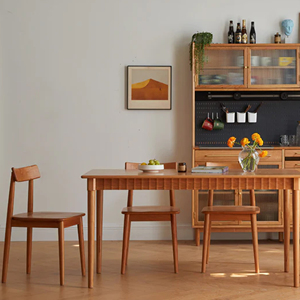 Nueva mesa de comedor Muebles rectangulares Patio exterior Jardín Teca natural de madera-Kalta - Product Image 6