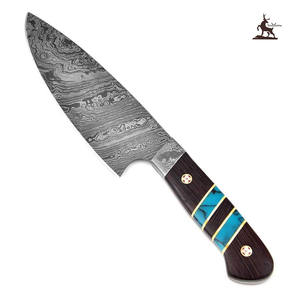 Couteau de Damas Couteau de chasse en acier de Damas Bowie de chasse de Damas - Product Image 6