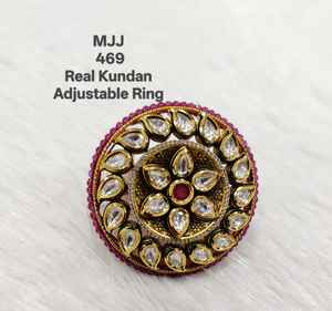Fournisseur indien Bague Kundan traditionnelle pour vêtements ethniques et cadeaux de mariage disponibles à un prix abordable depuis l'Inde - Product Image 4