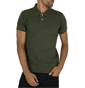 Polo en coton à manches courtes jaune pour homme, couleur unie, décontracté, respirant, tissage Oxford, coupe classique - Product Image 6