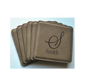 Hot Seller <b>Leather</b> Coaster for Home Hotel Party Table Ware Use Handmade Party Wedding Table Top <b>Leather</b> Coaster best Manufacture - Product Image 6