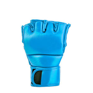 Vente en gros Dernier design professionnel Gants de boxe MMA en cuir pour hommes avec demi-doigts pour l'entraînement Gants de boxe MMA en cuir de vachette - Product Image 3