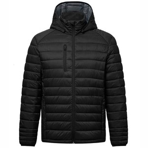 High Quality Men's Winter <b>Quilted</b> Puffer Arrival <b>Thick</b> Bubble Padded Stand Collar Hooded Shiny Canvas OEM Service DDP Shipping - Product Image 1