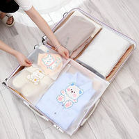 Bolsas de PVC con cremallera y logotipo personalizado para ropa, camisetas, embalaje de regalo, armario para el hogar, conveniente organización de almacenamiento, bolsa de plástico esmerilado