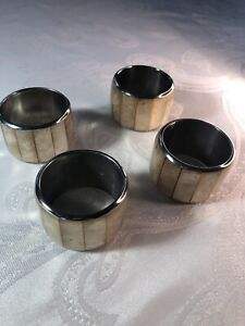 Anneau de serviette en laiton fait main avec nacre, décoration de fête, style moderne et luxueux, finition personnalisable, plusieurs couleurs - Product Image 5